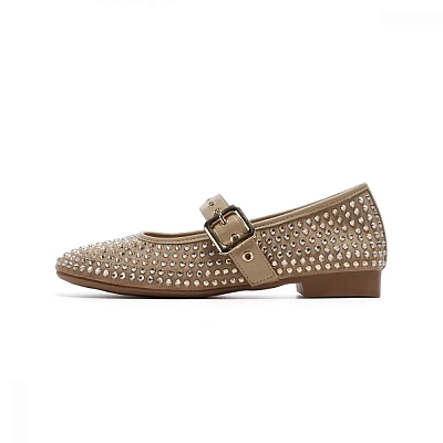 EBLAN Mary Jane Shoes Women's Apricot