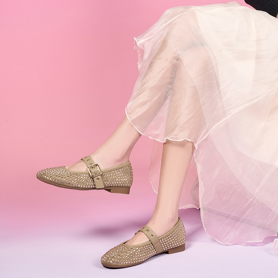 EBLAN Mary Jane Shoes Women's Apricot купить в интернет-магазине Yoocart с быстрой доставкой по России.