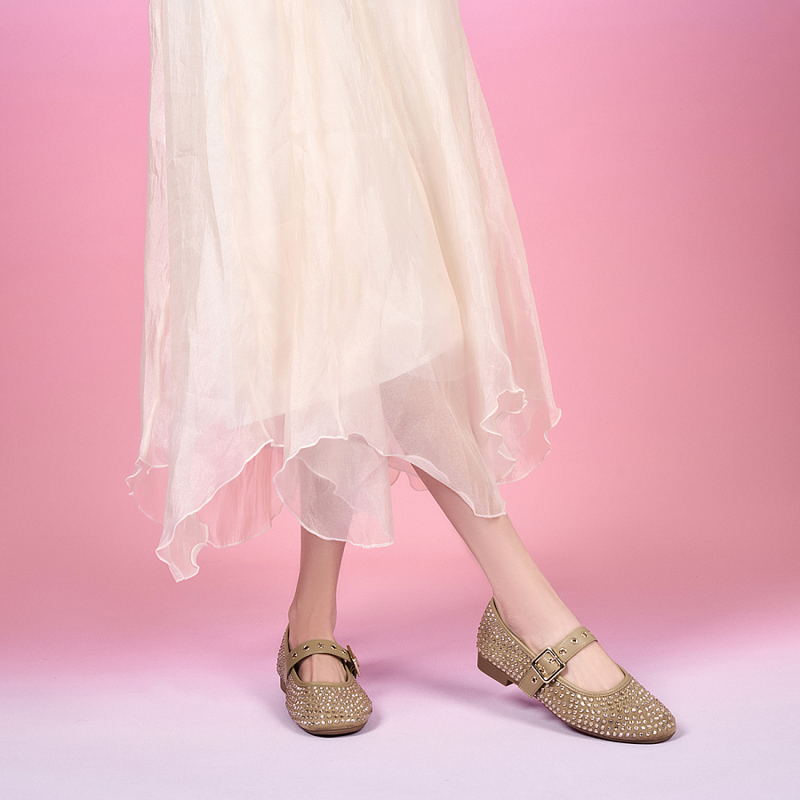 EBLAN Mary Jane Shoes Women's Apricot купить в интернет-магазине Yoocart с быстрой доставкой по России.