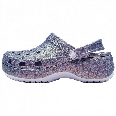 Crocs Platform Irid Glitter Clog Clogs Women's Purple