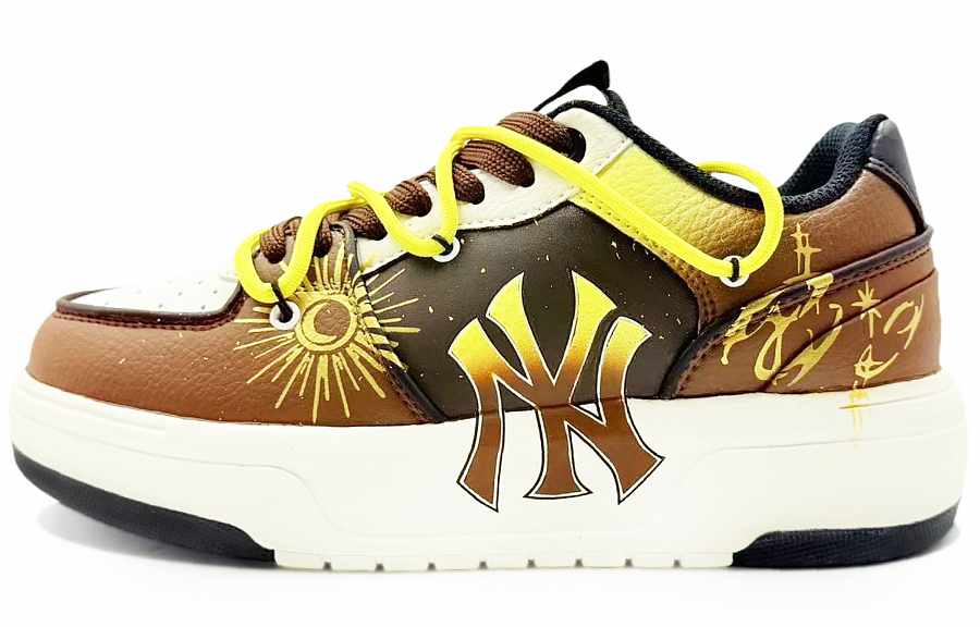 MLB Chunky Liner Abrasion Resistant Low top Skateboard Shoes Unisex Brown купить в интернет-магазине Yoocart с быстрой доставкой по России.