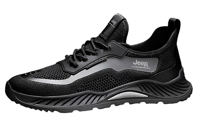 Jeep Low Top Casual Shoes Men's Black