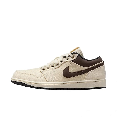 Jordan 1 Low Premium Pale Ivory Off Noir Baroque Brown