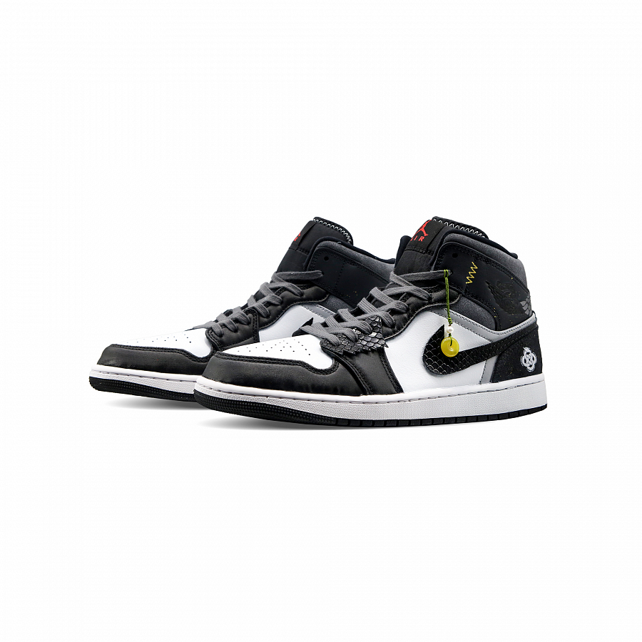 Jordan Air Jordan 1 Low Year Of The Snake Black Armor Mid-Top Vintage Basketball Shoes Men's Black White купить в интернет-магазине Yoocart с быстрой доставкой по России.