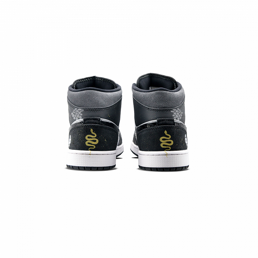 Jordan Air Jordan 1 Low Year Of The Snake Black Armor Mid-Top Vintage Basketball Shoes Men's Black White купить в интернет-магазине Yoocart с быстрой доставкой по России.