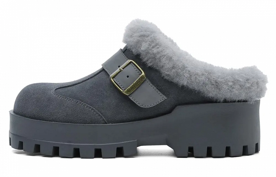 Dickies Rubber Sole Quiet Abrasion-Resistant Slip-Resistant Antibacterial Massage Wrap-toe Slippers Women's Gray купить в интернет-магазине Yoocart с быстрой доставкой по России.