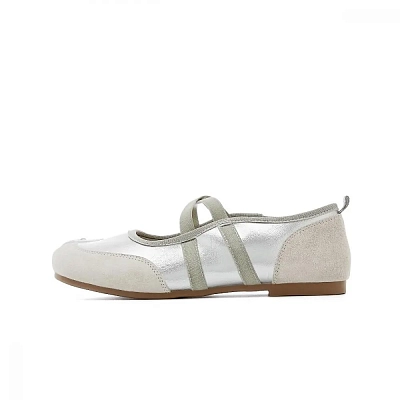 EBLAN Mary Jane Shoes Women's Silver