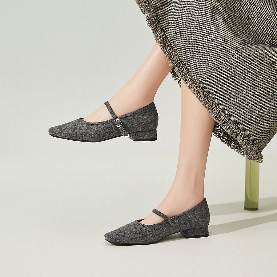 EBLAN Mary Jane Shoes Women's Gray купить в интернет-магазине Yoocart с быстрой доставкой по России.