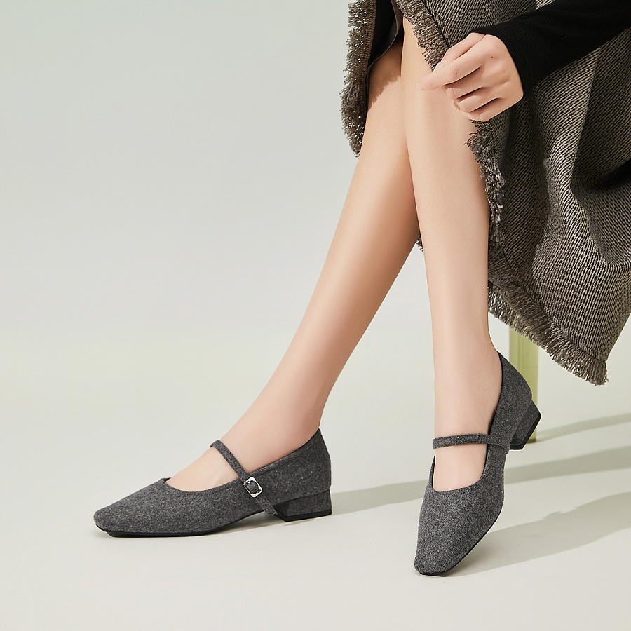 EBLAN Mary Jane Shoes Women's Gray купить в интернет-магазине Yoocart с быстрой доставкой по России.