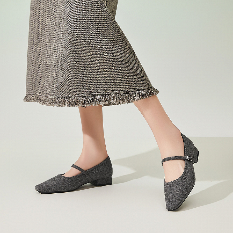 EBLAN Mary Jane Shoes Women's Gray купить в интернет-магазине Yoocart с быстрой доставкой по России.