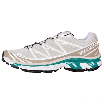SALOMON XT 6 Cushioning, Abrasion Resistant, Breathable Support Running Shoes Men's Gray Brown Green