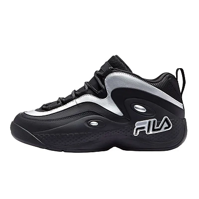 FILA FUSION GH3 Low Top Vintage Basketball Shoes Men's Black Silver
