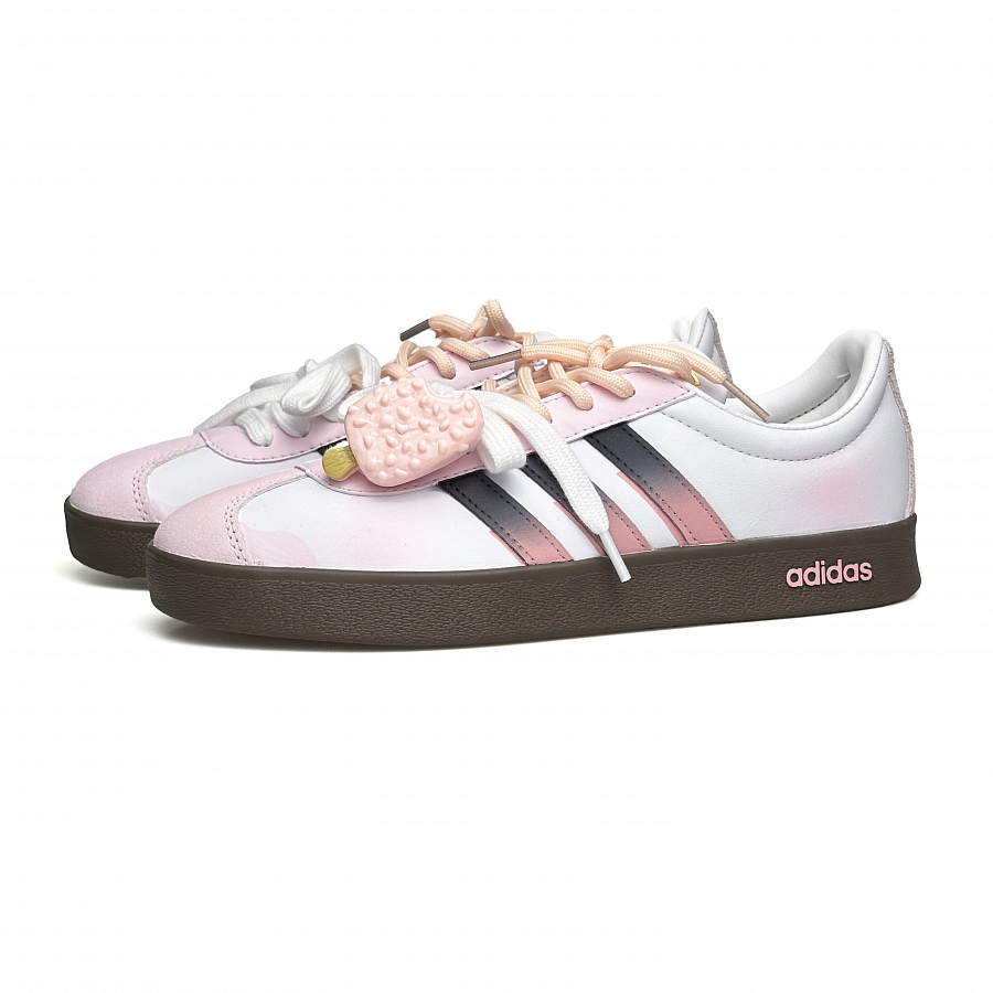 Adidas Neo VL Court 2.0 Abrasion Resistant Low top Skateboard Shoes Women's White Pink купить в интернет-магазине Yoocart с быстрой доставкой по России.