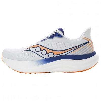 Saucony Triumph Victory 23 Abrasion Resistant Breathable Low Top Training Running Shoes Men's White