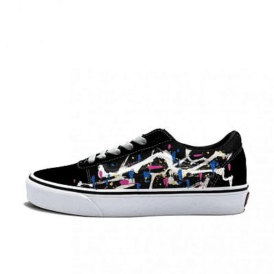 Vans Ward Abrasion Resistant Low top Skateboard Shoes Men's Black