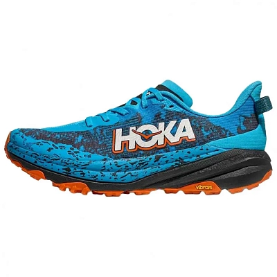 HOKA ONE ONE Speedgoat 6 Breathable, Supportive, And Lightweight Trail Running Shoes Men's Blue