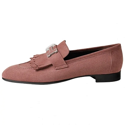 HERMES Royal Casual Shoes Women's Dark Red