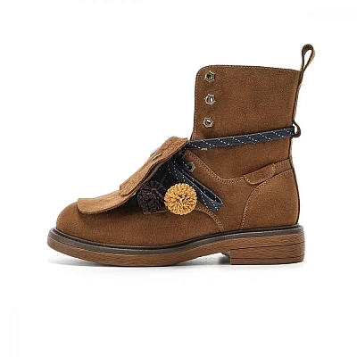 EBLAN Martin Boots Women's Brown