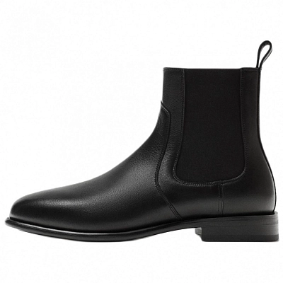 ZARA Short Chelsea Boots Men's Black