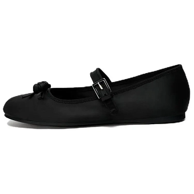 AO YES x ZARA Mary Jane Shoes Women's Black