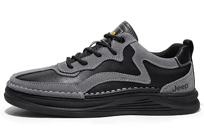 Jeep Abrasion Resistant Low Top Skateboard Shoes Men's Gray