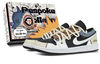 Jordan Air Jordan 1 Low Top Vintage Basketball Shoes Unisex Ecru