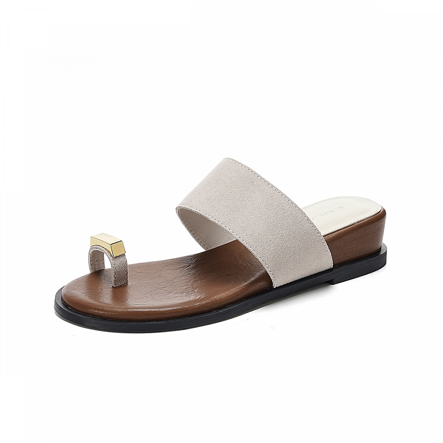 EBLAN Slide Slippers Women's Beige Brown купить в интернет-магазине Yoocart с быстрой доставкой по России.