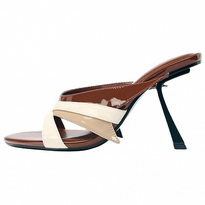 ZARA Slide Slippers Women's Brown