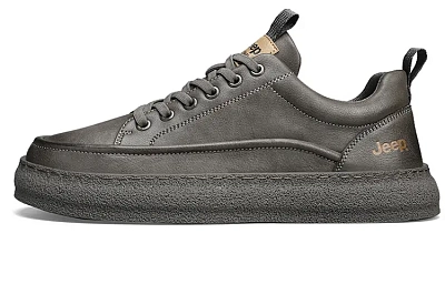 Jeep Low Top Skateboard Shoes Men's Gray
