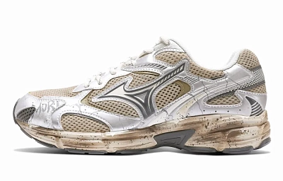 Mizuno Speed 2K Cushioning Abrasion Resistant Breathable Low top Running Shoes Unisex Silver Brown