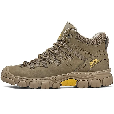 Jeep Short Mid-Calf Martin Boot Men's Khaki
