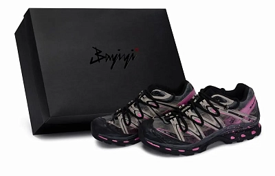 SALOMON XT Quest Outdoor Shoes Unisex Low top Khaki/Black/Gray/Pink