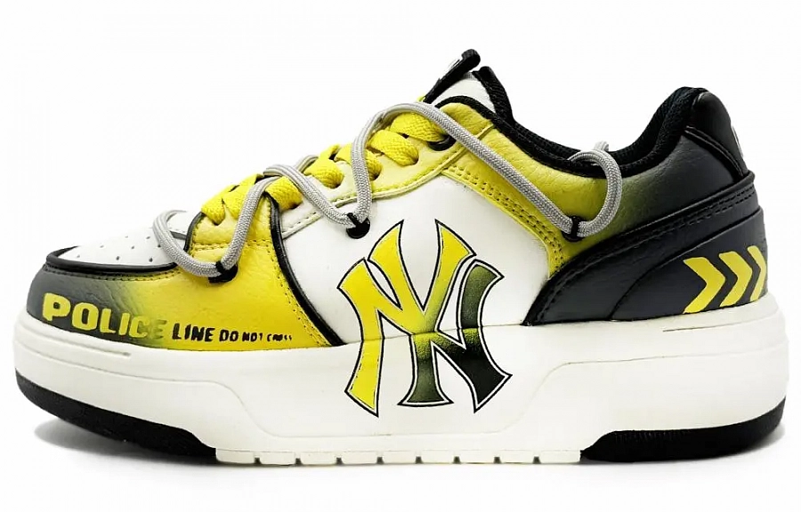 MLB Chunky Liner Abrasion Resistant Low top Skateboard Shoes Unisex Yellow Gray купить в интернет-магазине Yoocart с быстрой доставкой по России.