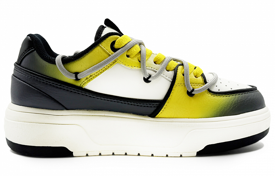 MLB Chunky Liner Abrasion Resistant Low top Skateboard Shoes Unisex Yellow Gray купить в интернет-магазине Yoocart с быстрой доставкой по России.