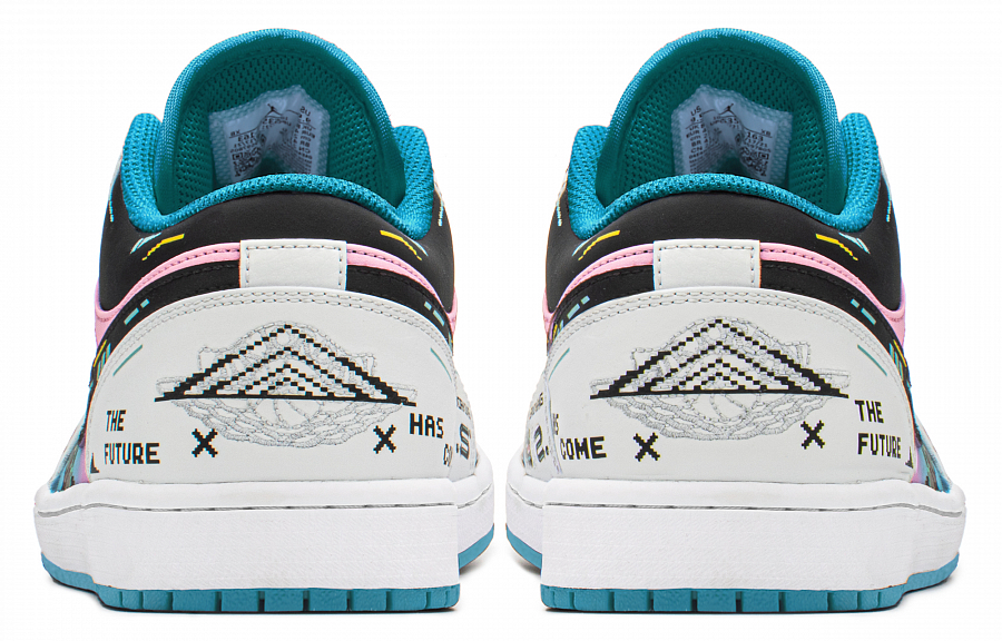 Jordan Air Jordan 1 Vintage Basketball Shoes Men's Mid top Blue/Pink купить в интернет-магазине Yoocart с быстрой доставкой по России.