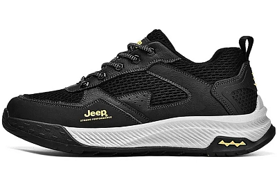 Jeep Low Top Casual Shoes Men's Black