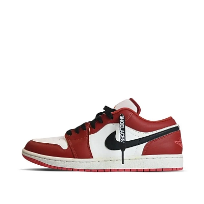 Jordan Air Jordan 1 Vintage Chicago Cushioning Wear-Resistant Low-Top Vintage Basketball Shoes Men's Red
