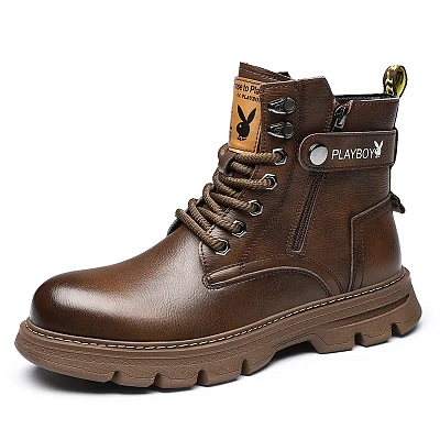 Playboy Martin Boots Men's Brown/Black