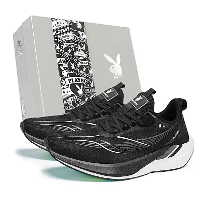 Playboy Low Top Running Shoes Men's Black Box