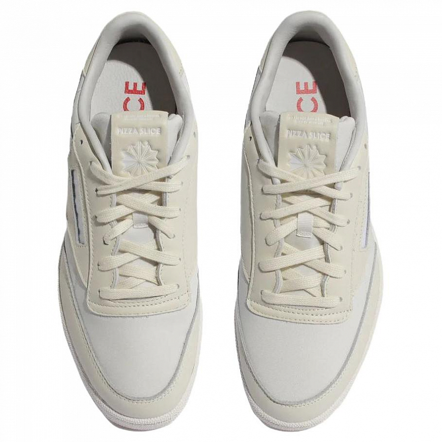 PIZZA SLICE x Reebok CLUB C 85 Skateboard Shoes Unisex White купить в интернет-магазине Yoocart с быстрой доставкой по России.