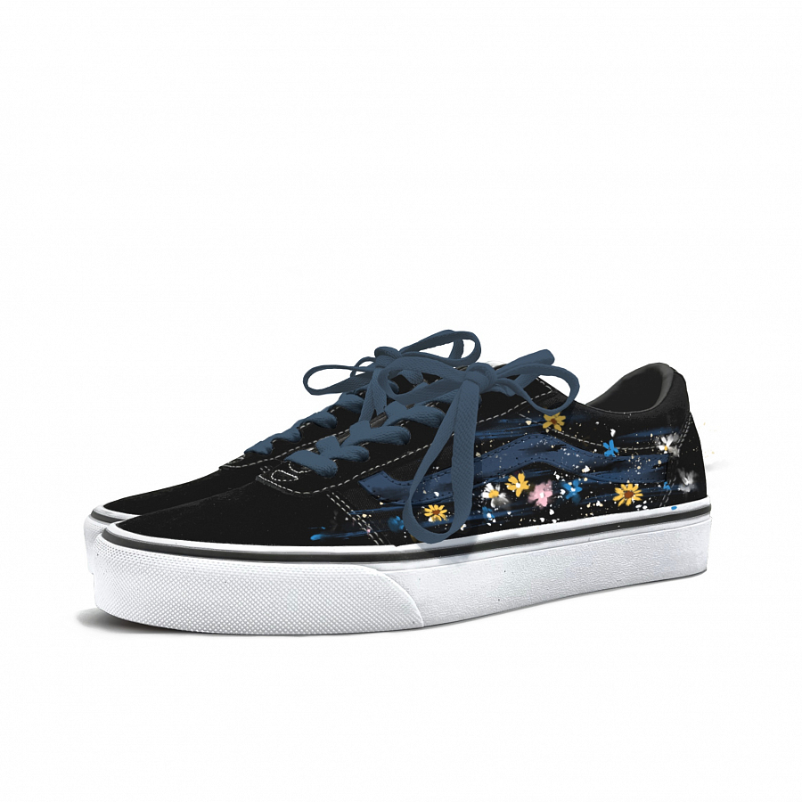 Vans Ward Abrasion Resistant Low top Skateboard Shoes Women's Blue купить в интернет-магазине Yoocart с быстрой доставкой по России.
