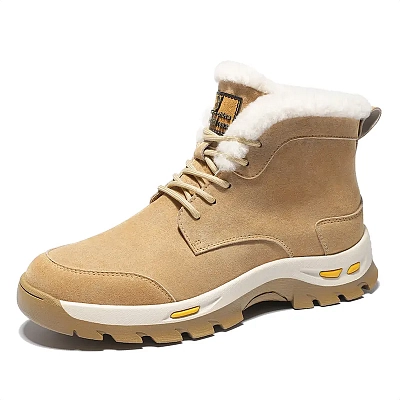 Playboy Playboy Warm Short Snow Boots Men's Camel