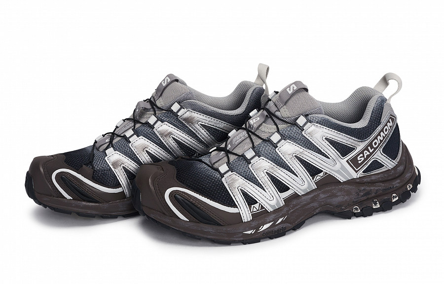 SALOMON XA PRO 3D Abrasion Resistant Low top Running Shoes Unisex Black Gray Silver Brown купить в интернет-магазине Yoocart с быстрой доставкой по России.