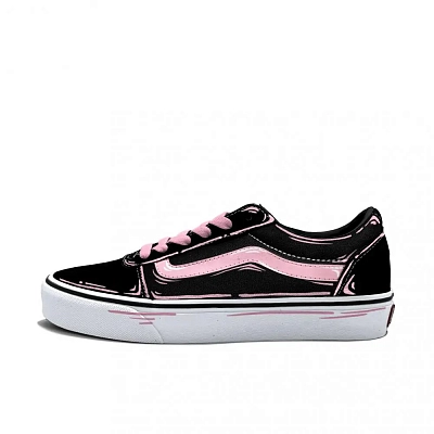 Vans Ward Abrasion Resistant Low top Skateboard Shoes Women's Pink