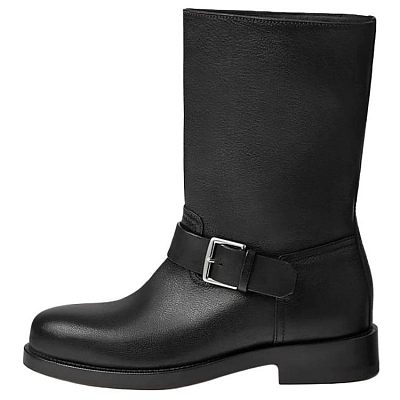 HERMES Leo Ankle Boots 3.3cm Women's Black