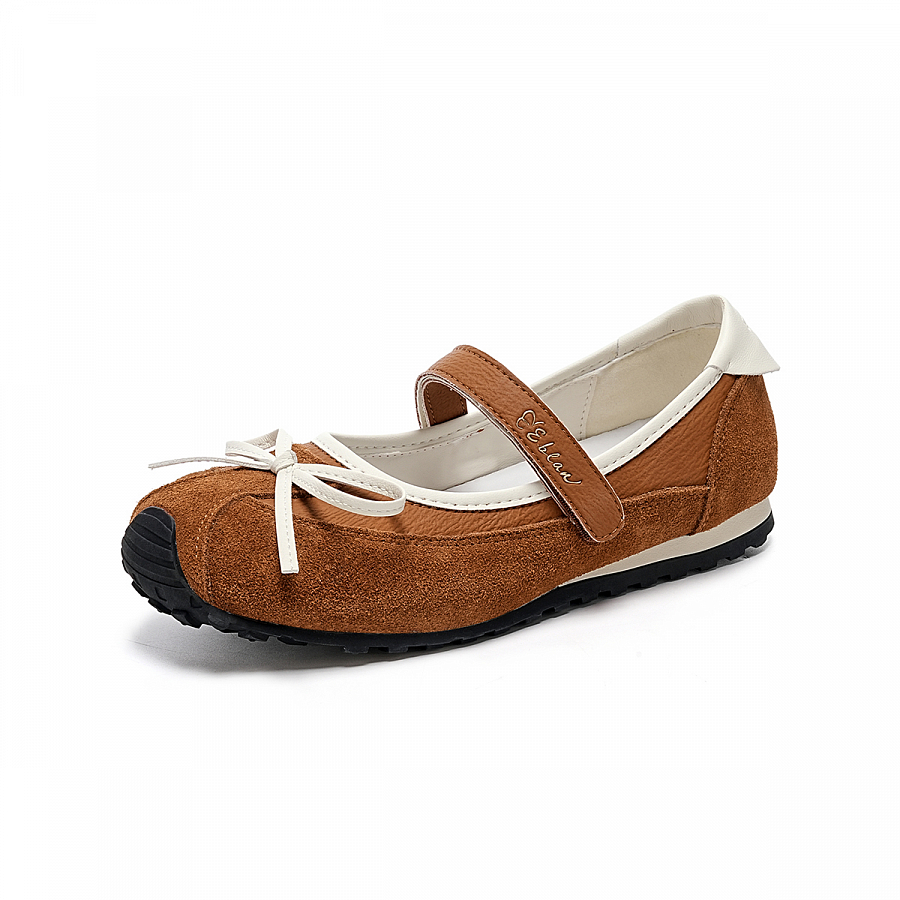 EBLAN Flat Mary Jane Shoes Women's Camel купить в интернет-магазине Yoocart с быстрой доставкой по России.
