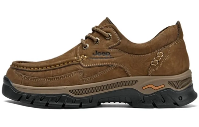 Jeep Low Top Outdoor Shoes Unisex Khaki