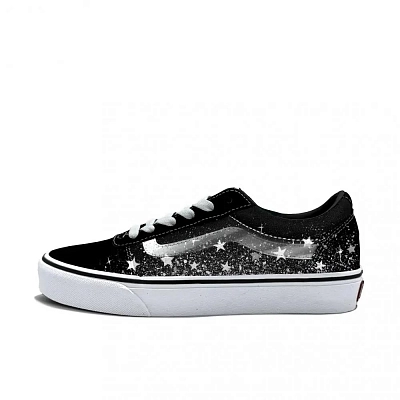 Vans Ward Abrasion Resistant Low top Skateboard Shoes Men's Black White
