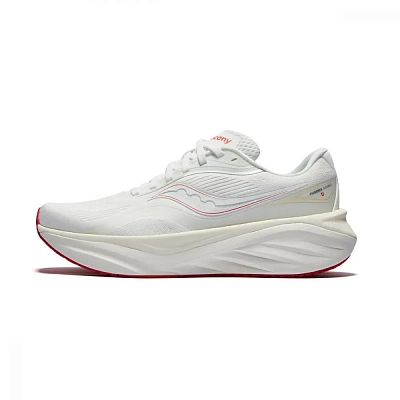Saucony Slip Resistant Breathable Cushioning Low Top Running Shoes Men's White Red