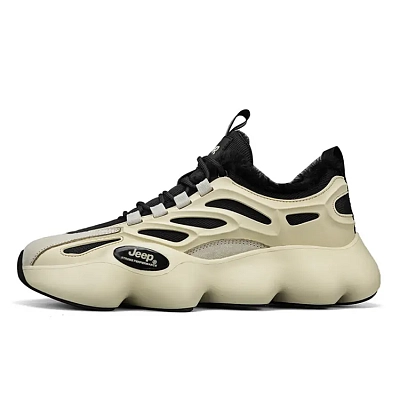 Jeep Low Top Casual Shoes Men's Beige